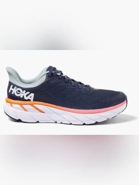 HOKA Clifton 7 Road Running Shoe in Navy Size 9